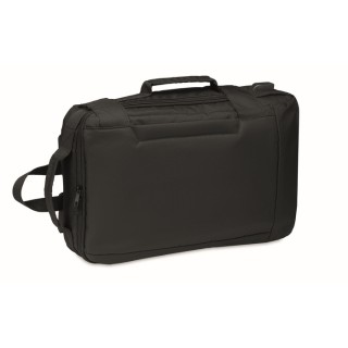 Mochila portátil con asa acolchada y bolsillo lateral